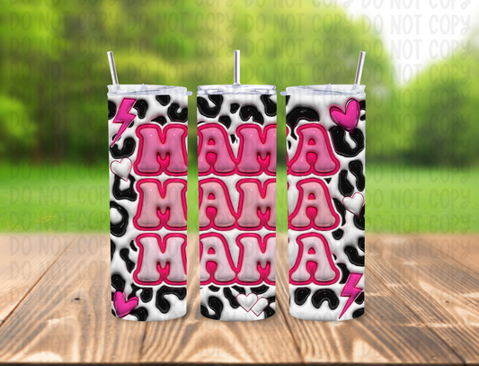3D Mama Cow Print