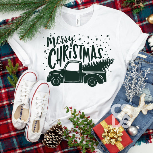 Merry Christmas (Truck With Tree)